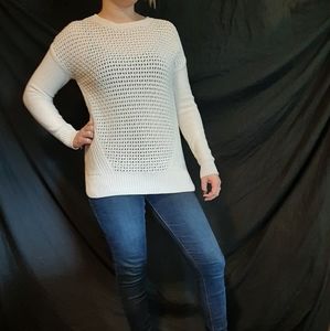 White stylus sweater